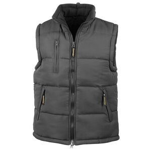 Result Unisex Adult Padded Body Warmer / Black